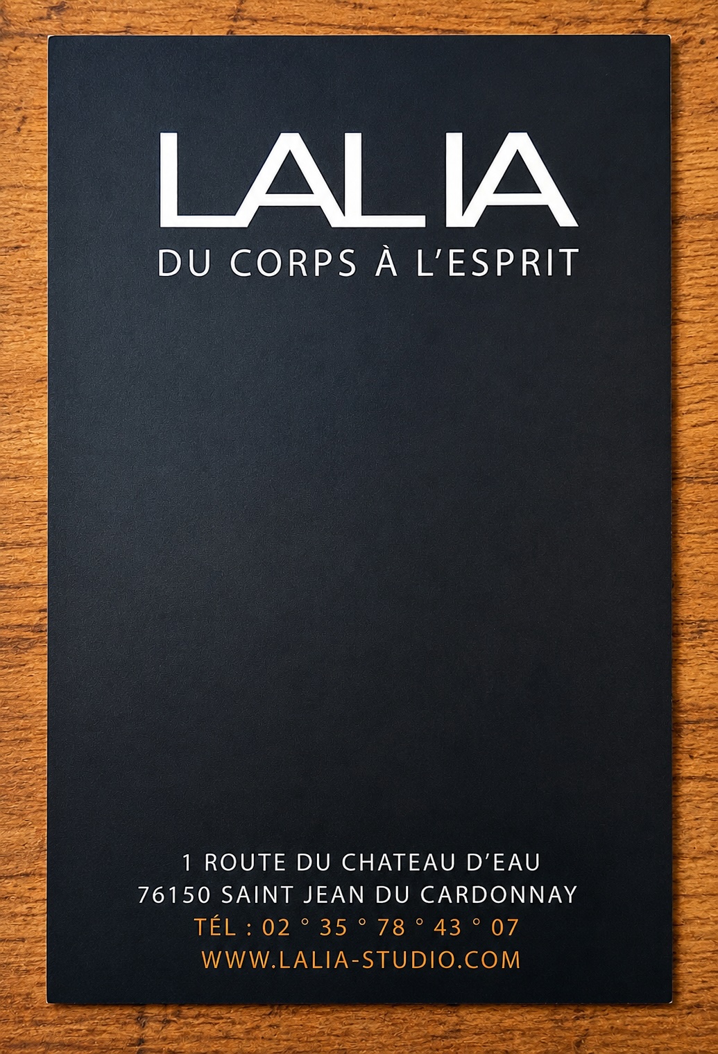 Première carte de visite Lalia, 2010